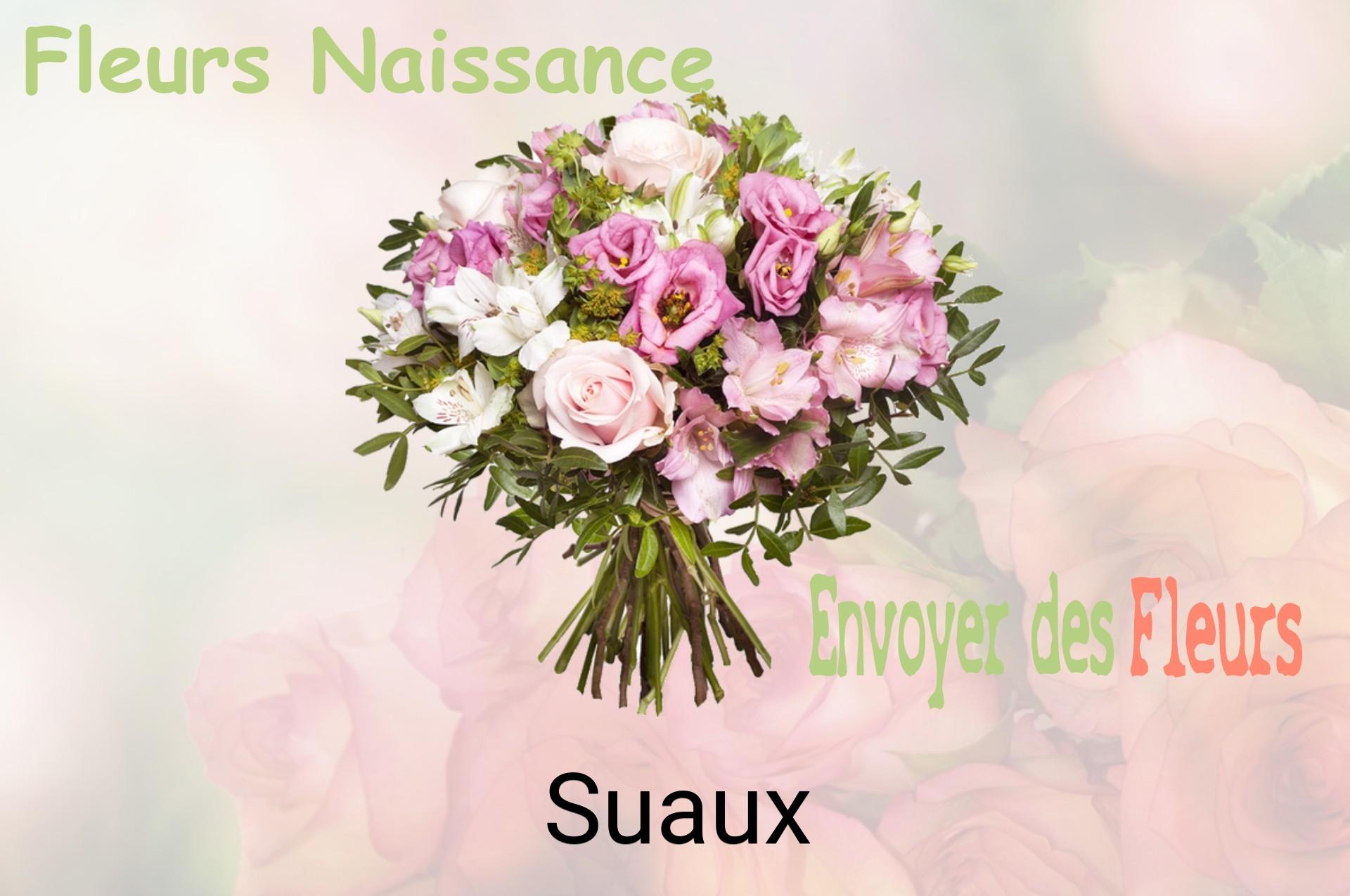 Bouquet de fleurs de naissance livré à Suaux